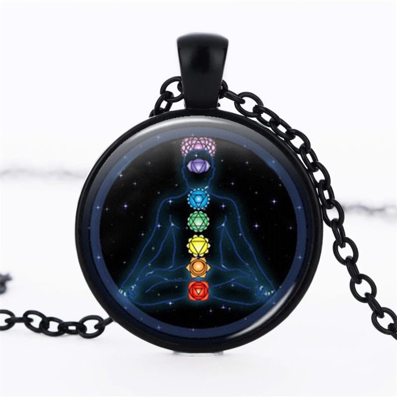 Chakra Yoga Pendants Necklaces Jewelry OM Healing Balancing Statement Necklaces Chain Necklace Online Shopping India
