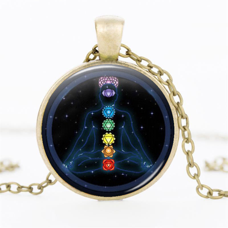Chakra Yoga Pendants Necklaces Jewelry OM Healing Balancing Statement Necklaces Chain Necklace Online Shopping India