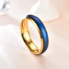 Chameleon Ring Couple Ring Mood Temperature Ring Will Change Color Ring Stainless Steel Rings for Men Wedding Rings