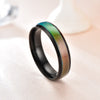 Chameleon Ring Couple Ring Mood Temperature Ring Will Change Color Ring Stainless Steel Rings for Men Wedding Rings