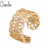 Wide Circle Ring Classic Opening Bague Trendy Gold Color Plated Anel Sports Alloy Jewelry Factory Sale On Aliexpress