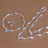 Charm 925 Sterling silver fine water drop necklace earrings bracelet jewelry sets for women party wedding holiday gifts