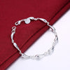 Charm 925 Sterling silver fine water drop necklace earrings bracelet jewelry sets for women party wedding holiday gifts