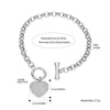Charm Big Crystal Heart Bracelets For Women Heavy Metal Wind Gold Link Chain Bracelet Vintage Jewelry Gift To Lover Girlfriend