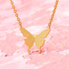 Charm Butterfly Necklace For Women Girls Stainless Steel Gold Color Necklace Butterflies Pendent Choker Jewelry Collier Femme