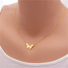 Charm Butterfly Necklace For Women Girls Stainless Steel Gold Color Necklace Butterflies Pendent Choker Jewelry Collier Femme
