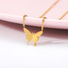 Charm Butterfly Necklace For Women Girls Stainless Steel Gold Color Necklace Butterflies Pendent Choker Jewelry Collier Femme