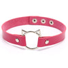 Charm Round Gothic Collar Necklaces Jewelry Gift Gothic Leather Cat Harajuku Women Punk Choker Necklace Sexy Trendy Vintage