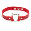 Charm Round Gothic Collar Necklaces Jewelry Gift Gothic Leather Cat Harajuku Women Punk Choker Necklace Sexy Trendy Vintage