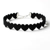 Charm Woman Black Velvet Lint Heart Chokers Necklace Elegant female Collar Party Jewelry Neck accessories