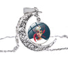 Charm XXXTentacion Rapper Glass Dome Pendant Necklace Hip Hop Hollow Moon Atr Photo Necklace For Women Men Gift Jewelry