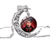 Charm XXXTentacion Rapper Glass Dome Pendant Necklace Hip Hop Hollow Moon Atr Photo Necklace For Women Men Gift Jewelry
