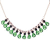 Charming Necklace Crystal Jewelry  Wedding Dress Necklace For Women Light Dark Green Pendant Necklace Collar