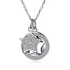 Charming S925 Sterling Silver Shiny Zircon Stars Shape Pendant Fine Jewelry Woman Link Chain Necklace For Wedding Party
