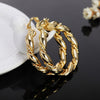 Charms 18K gold 4cm Rope Round hoop earrings 925 Sterling Silver Jewelry Wedding party popular Brands Holiday gifts