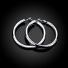 Charms 5cm diameter hoop Earrings 925 Sterling Silver for Woman Fine party 18K gold earrings Jewelry Christmas gifts