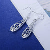 Charms 925 Sterling Silver Pretty drop shape Earrings for Women Christmas Gifts wedding party noble Jewelry