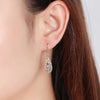 Charms 925 Sterling Silver Pretty drop shape Earrings for Women Christmas Gifts wedding party noble Jewelry