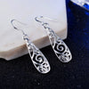 Charms 925 Sterling Silver Pretty drop shape Earrings for Women Christmas Gifts wedding party noble Jewelry