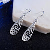 Charms 925 Sterling Silver Pretty drop shape Earrings for Women Christmas Gifts wedding party noble Jewelry