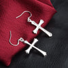 Charms 925 Sterling Silver classic cross Earrings for Women Jewelry party Wedding Christmas Gifts