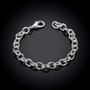 Charms 925 sterling silver classic chain Bracelet for woman man 20CM Wedding party Street all-match jewelry Gifts
