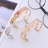 Charms Bestfriend Sorella Letter Cuff Bracelets For Woman Sister Hollow Heart Bangles Trend Jewelry Gifts 2022
