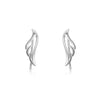 Charms Clip Earrings For Women Angel Wings S925 Sterling Silver Simple Ear Studs Fine Jewelry Unique Brincos Pendients Mujer