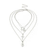 Charms Coins Statement Choker Trendy Multi Layered Chain Gold Silver Jesus Big Cross Pendant Necklace women Jewelry collares