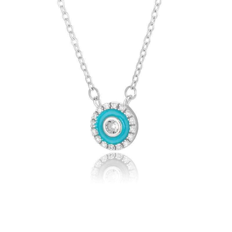 Charms Evil Eyes Necklace For Women Vintage Ethnic Turkey Blue Eye Pendant Choker Clavicle Chain Necklaces Goth Bohemian Jewelry
