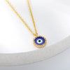 Charms Evil Eyes Necklace For Women Vintage Ethnic Turkey Blue Eye Pendant Choker Clavicle Chain Necklaces Goth Bohemian Jewelry