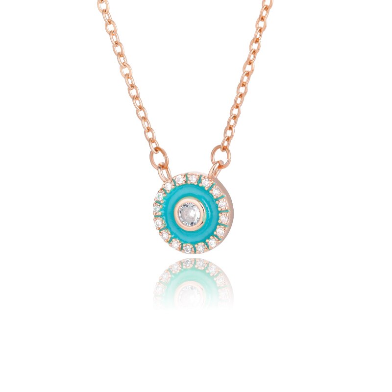 Charms Evil Eyes Necklace For Women Vintage Ethnic Turkey Blue Eye Pendant Choker Clavicle Chain Necklaces Goth Bohemian Jewelry