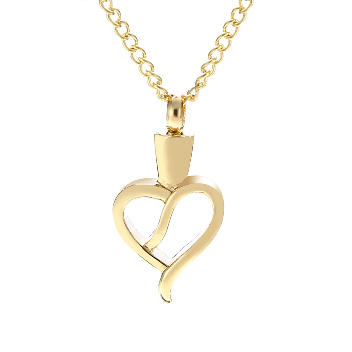 Charms Love Heart Necklace Memorial Cremation Ashes Urn Necklace Locket Pendant Bone Ash Necklaces For Men Women Jewelry