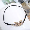 Charms Owl Bracelet Elastic Rope Chain Gold Silver Color Crystal Eye Of Owl Pendant Bracelets For Woman Jewelry Gift New