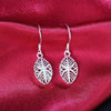 Charms elegant 925 Sterling Silver drop earrings for woman party Jewelry Christmas Gift Wedding korean vintage earrings
