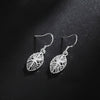Charms elegant 925 Sterling Silver drop earrings for woman party Jewelry Christmas Gift Wedding korean vintage earrings