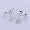 Charms fine 925 Sterling Silver romantic heart studs Earrings for Women party wedding Christmas Gifts Street all-match Jewelry