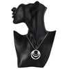 Charms nobel 925 Stamped Silver Bohemia three circle pendant Necklace For Women Wedding Jewelry party Christmas gifts