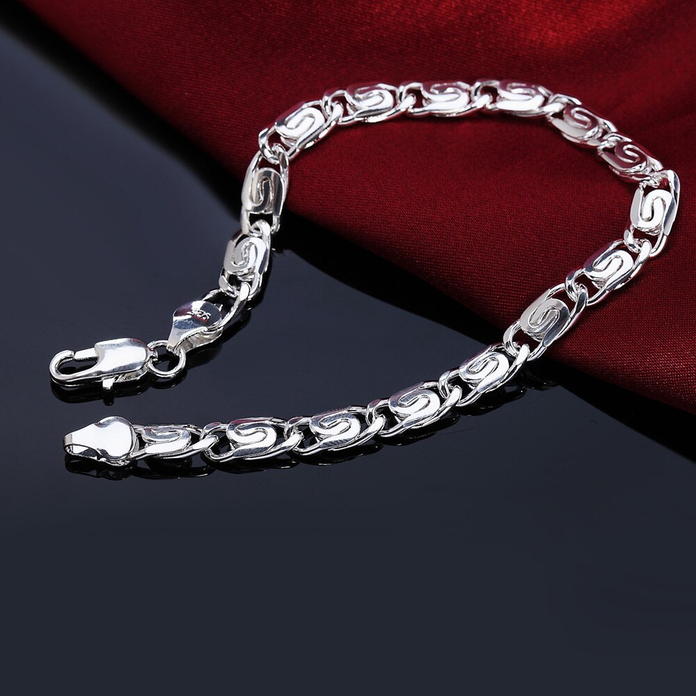 Charms streetwear creativity vintage chain 925 sterling silver Bracelet for woman fine jewelry Wedding party gifts