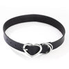 Charmsmic Harajuku Style Sharp Nail Rivet Leather Collar Love Heart Shape Female Neckband Clavicle Necklaces Jewelry Decoration