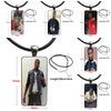 Cheapest Meek Mill Dream Chasers Logo For Women Men Glass Cabochon Pendant Necklace Rectangle Necklace
