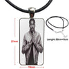 Cheapest Meek Mill Dream Chasers Logo For Women Men Glass Cabochon Pendant Necklace Rectangle Necklace