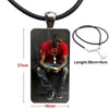 Cheapest Meek Mill Dream Chasers Logo For Women Men Glass Cabochon Pendant Necklace Rectangle Necklace