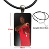 Cheapest Meek Mill Dream Chasers Logo For Women Men Glass Cabochon Pendant Necklace Rectangle Necklace