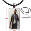 Cheapest Meek Mill Dream Chasers Logo For Women Men Glass Cabochon Pendant Necklace Rectangle Necklace