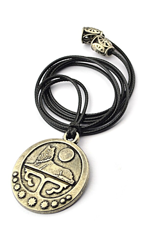 Chechen Nickel Oxide plated Cord Necklace Caucasian Circassian Traditional