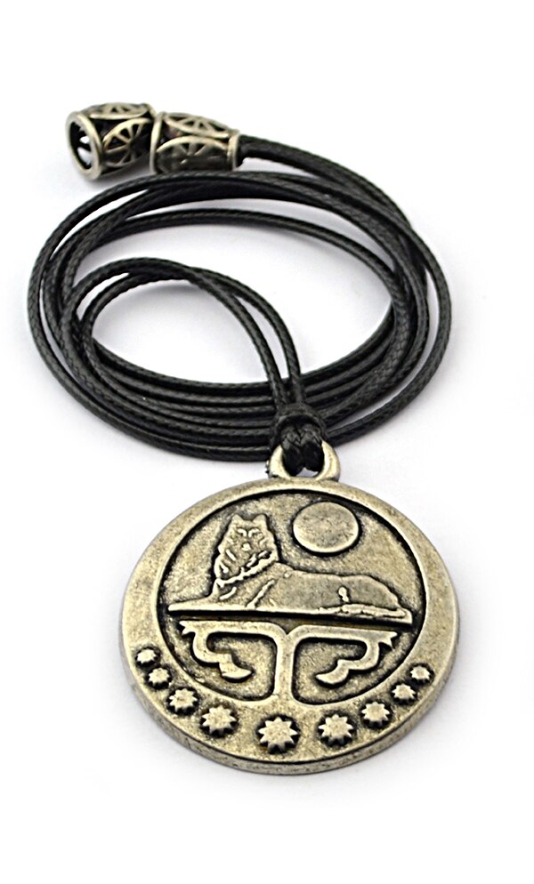 Chechen Nickel Oxide plated Cord Necklace Caucasian Circassian Traditional