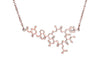 Chemistry Structure Science Dangle Women Pendant Necklace Silver Black Gold Necklaces Titanium Fashion Oxytocin Molecule VN045
