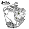 Cheng Centennial 925 sterling silver bracelet Autumn lotus National wind Personality Women's gift