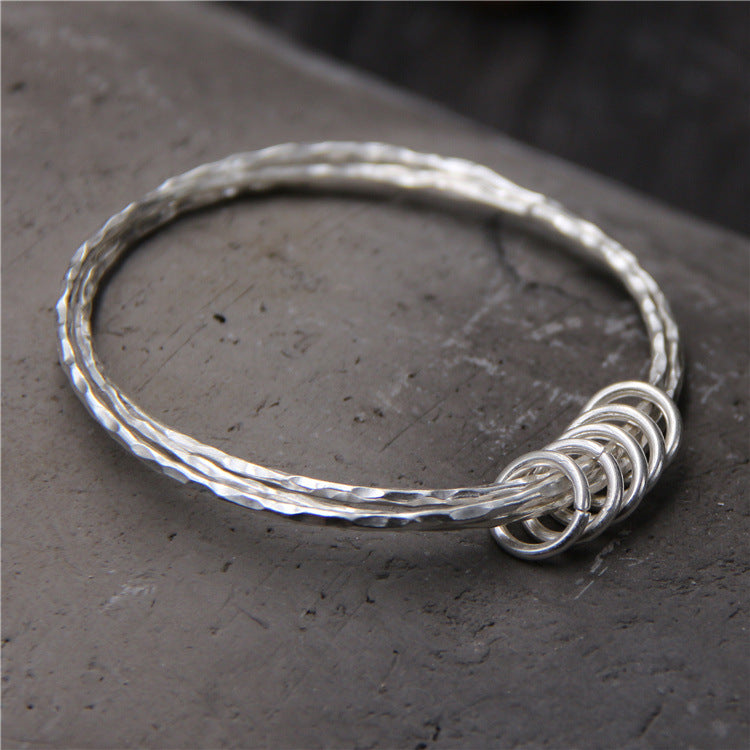 ChiangMai Thailand handmade silver bracelet S925 pure silver Bangle For Women Thai silver bracelet